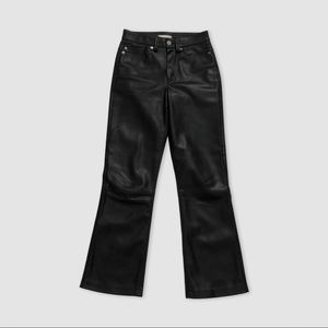 H&M faux leather ankle pants